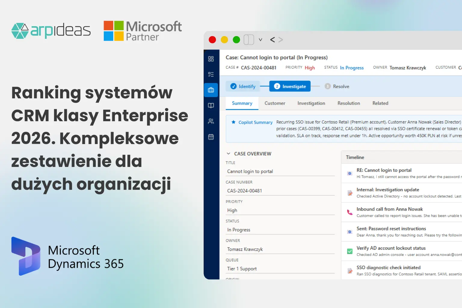 Ranking CRM 2026 Enterprise – porównanie Microsoft Dynamics 365, Salesforce i SAP Customer Experience pod kątem wdrożeń i integracji